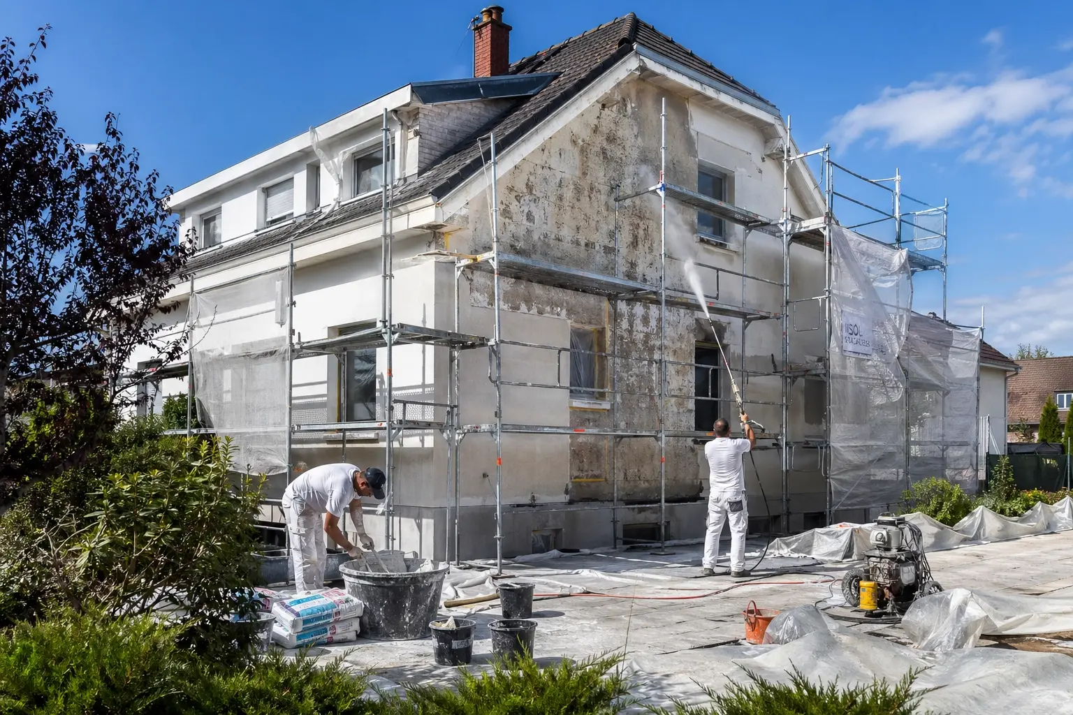 Facade maison renovation exterieure
