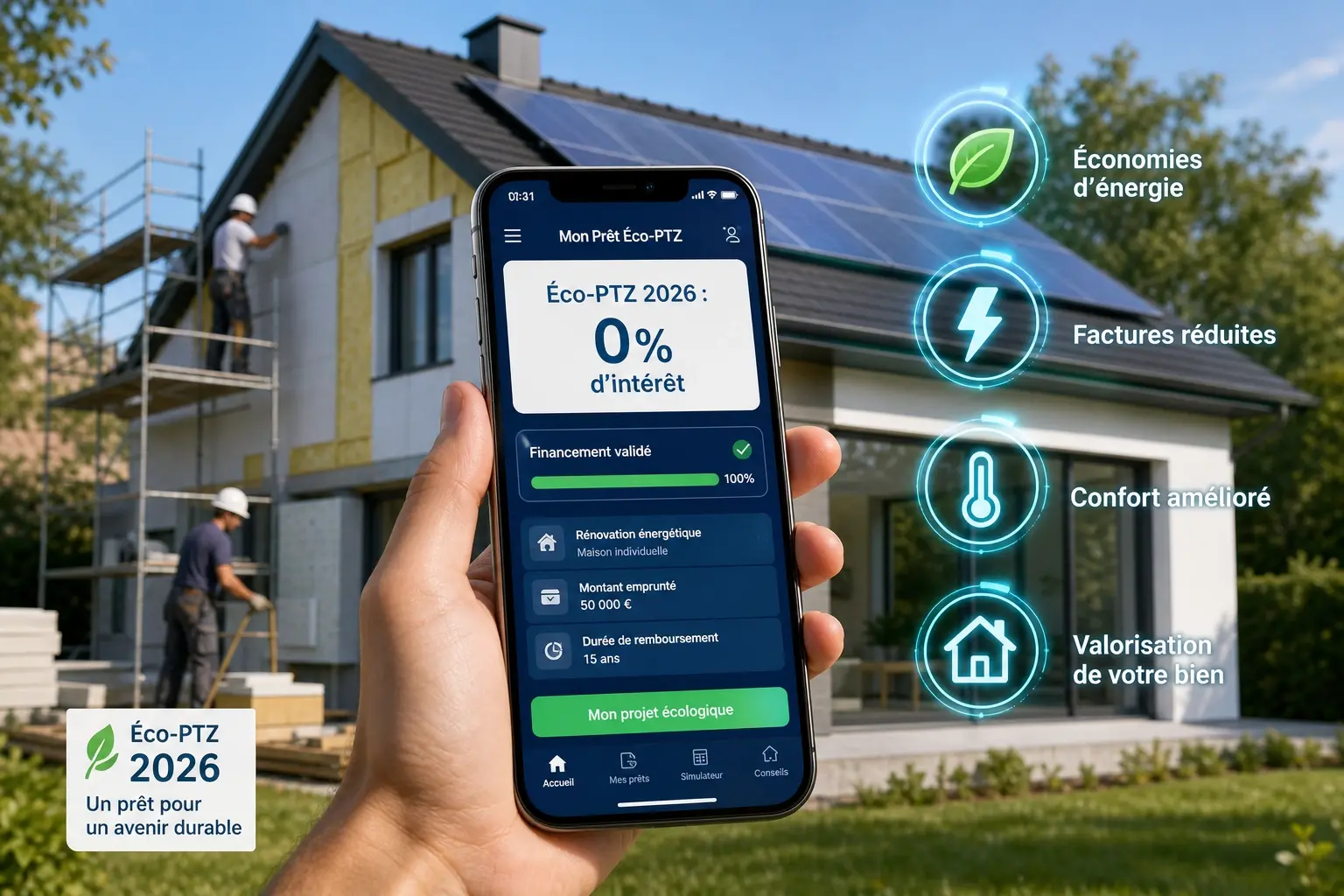 Éco-PTZ 2026 prêt taux zéro rénovation énergétique