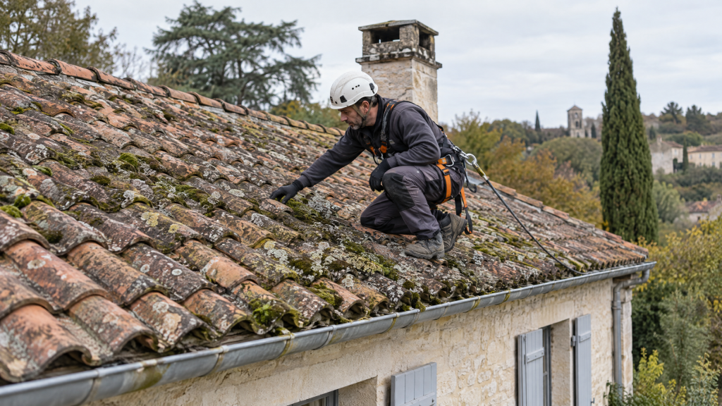 Prix démoussage toiture 2026 : guide complet